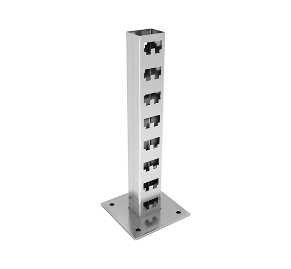 Стойка кабельная напольная двойная NSKG1200 INOX