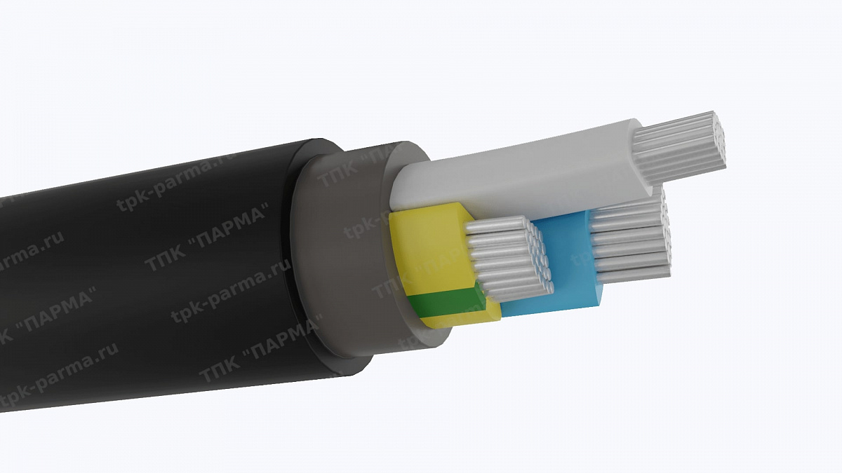 Фотография провода Кабель АВВГнг(A)-LS-ХЛ 3х70+1х35 - 1кВ